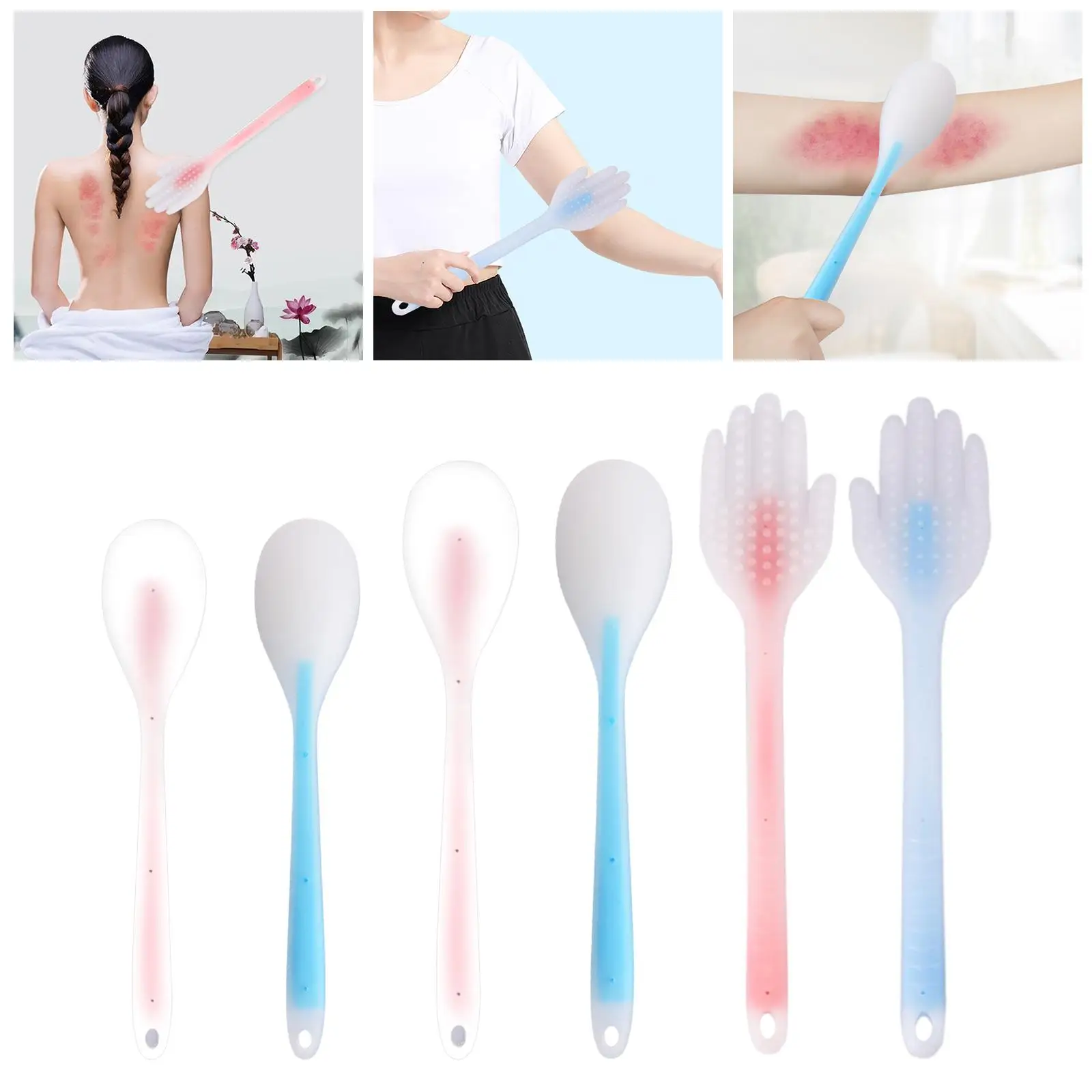 Handheld Back Hammer Massager Silicone Shot Massager for Full Body Improve