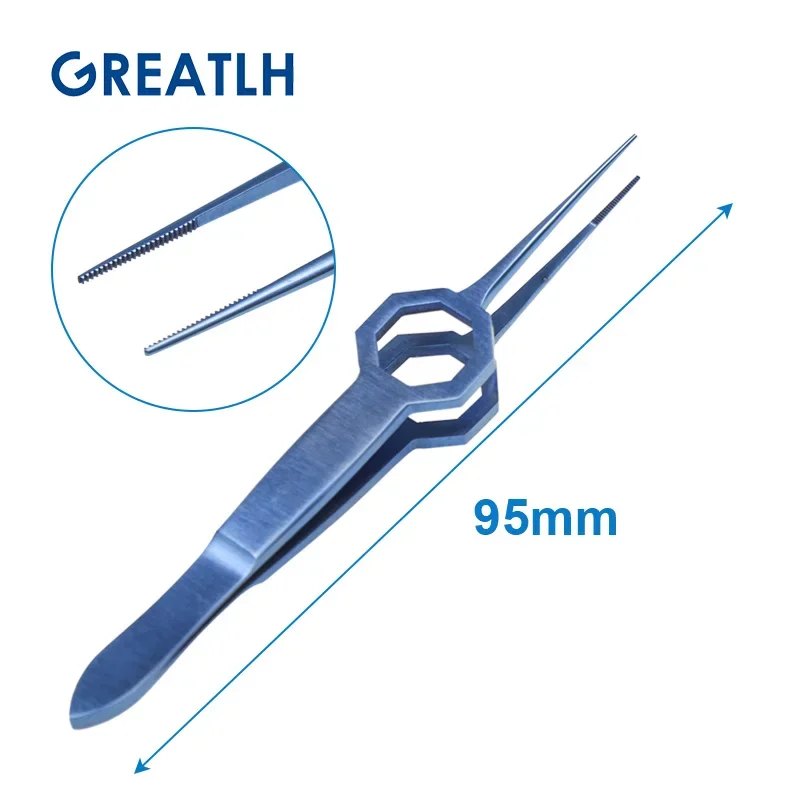 Iris Conjunctiva Forceps Eyelid Forceps Straight Curved Eye Surgical Tool Ophthalmic Instrument