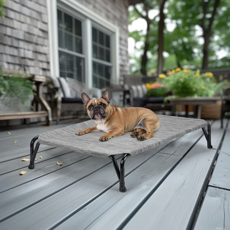 

Outdoor Elevated Dog Bed, Large Raised Dog Bed Off Ground, Cooling Elevated Pet Cot Bed, Durable Breathable Dog Hammock