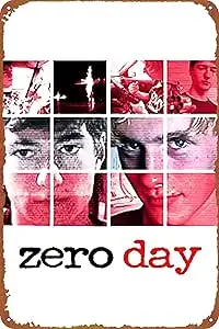 علامة ملصق يوم صفر علامة معدنية من القصدير ديكور فني جداري - علامة ريترو لهدايا ديكور المنزل - علامة قطعة واحدة مقاس 8 × 12 بوصة #1