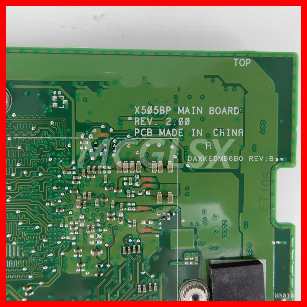 Imagem -04 - Placa-mãe para Laptop para Asus X505ba K505b X505b X505ba A580b X505bab Notebook Mainboard A6-9225 A9-9425 Cpu 4gb 8gb de Ram