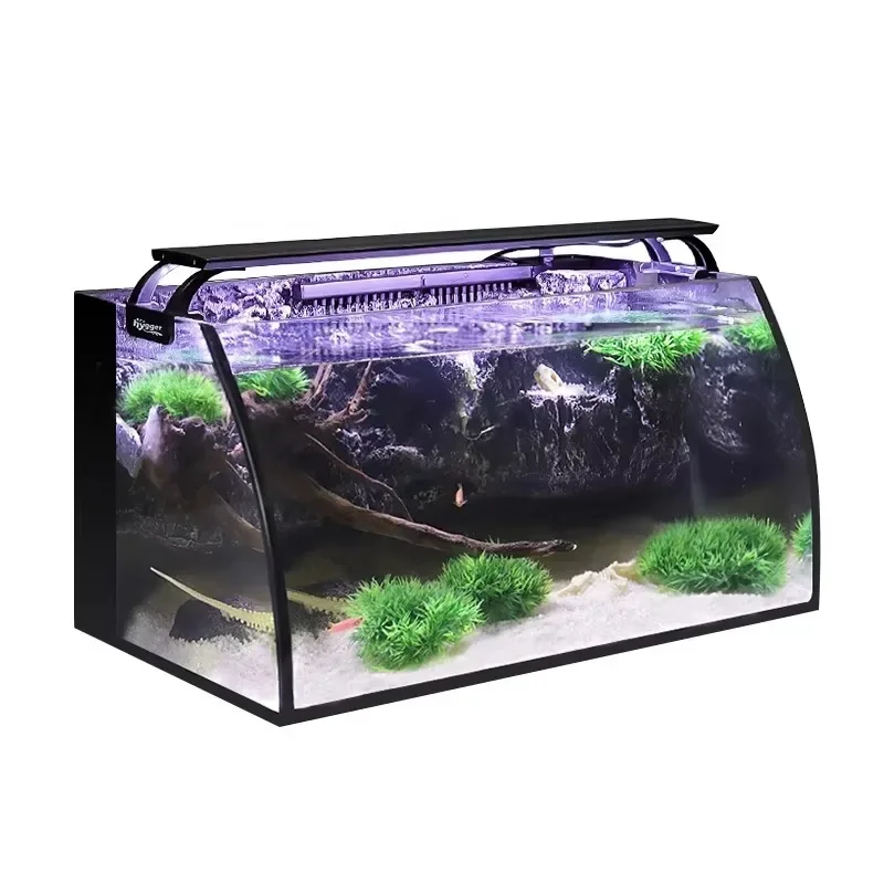 Aquarium fish tank starter kit, Koi fish tank pond 8 gallons (30 liters), with aquarium light and water pump