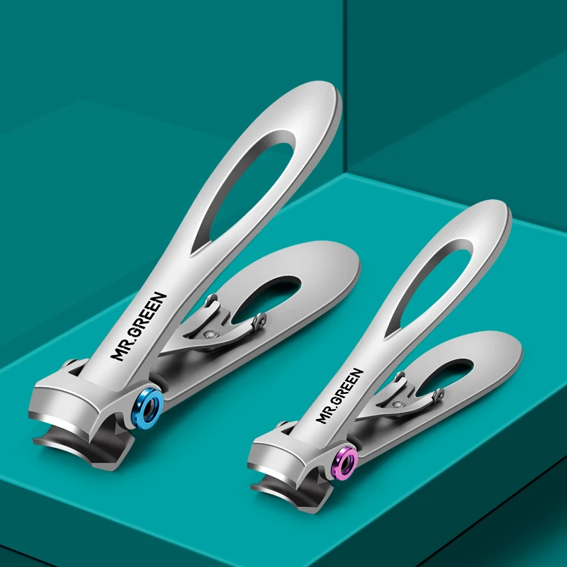 MR.GREEN Wide‑Opening Nail Clipper, Stainless Steel Nail Tool for Thick & Hard Nails