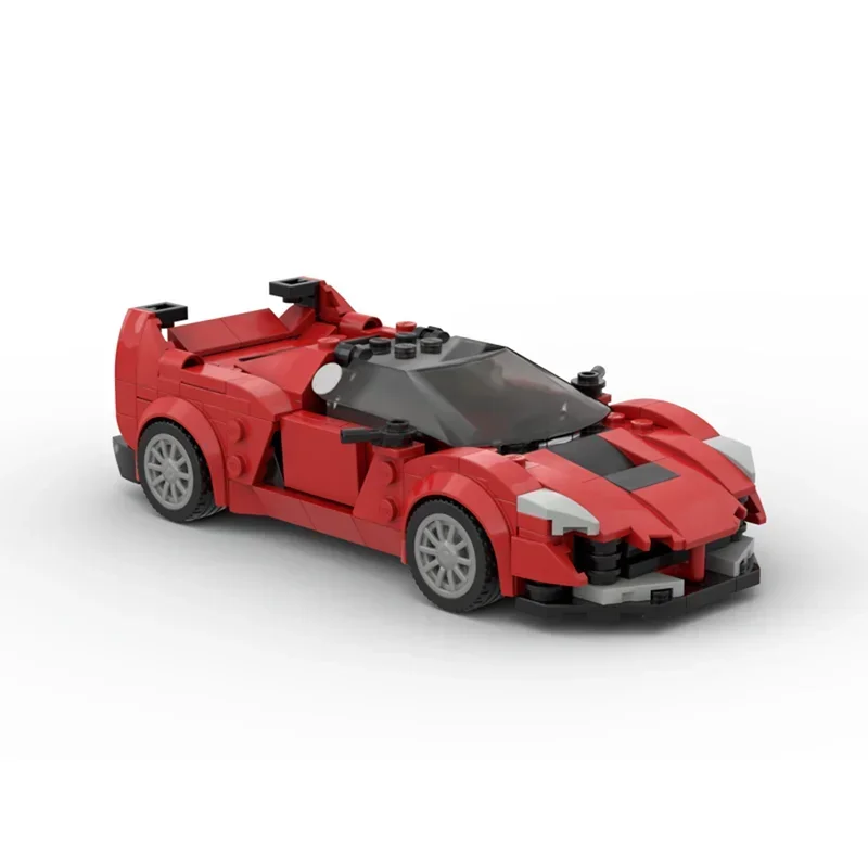 Car Series YcMoc Building Blocks Classic Red V2 Model Brand-name Vehicle Technology Bricks Sportscar DIY Toys For Children