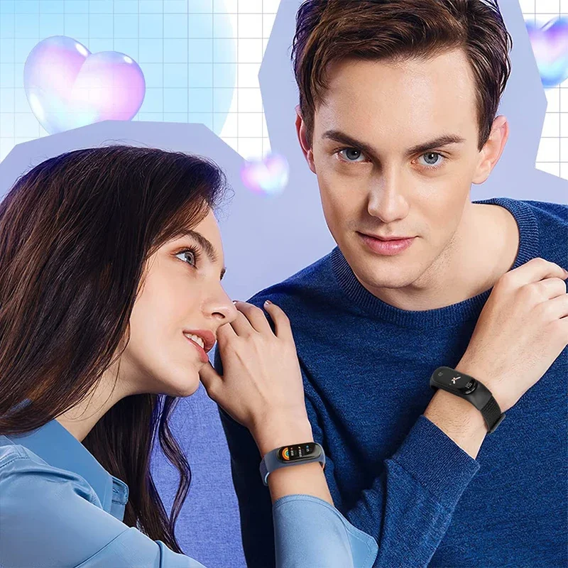 สายไนลอนสำหรับ Xiaomi Mi band 4/5/6/7กำไลข้อมือสายรัดข้อมือกีฬาระบายอากาศสำหรับ miband 4/5/6/7สายรัด Correa ทดแทน