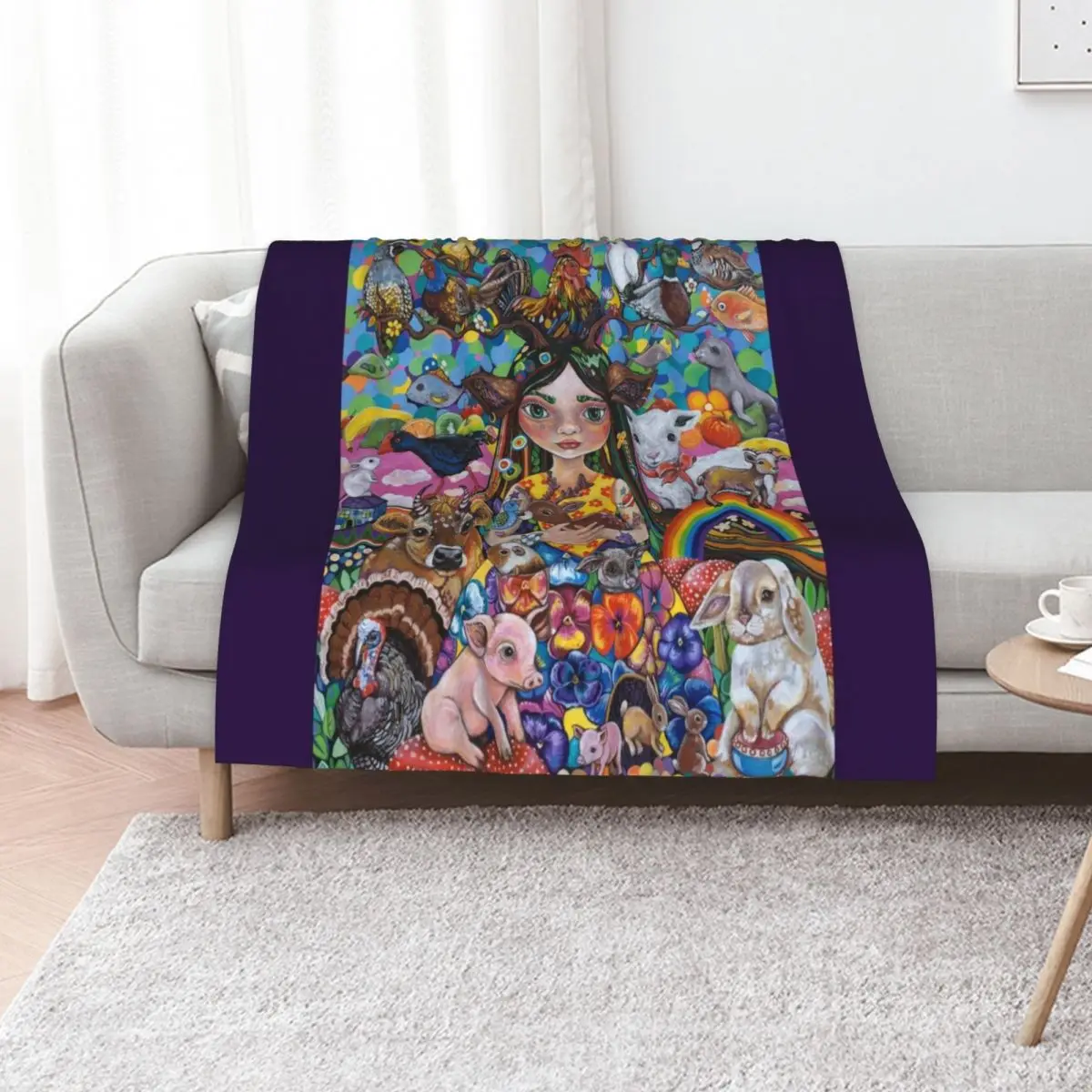 

The Protector Throw Blanket Beach Summer Beddings Personalized Gift Soft Plush Plaid Blankets