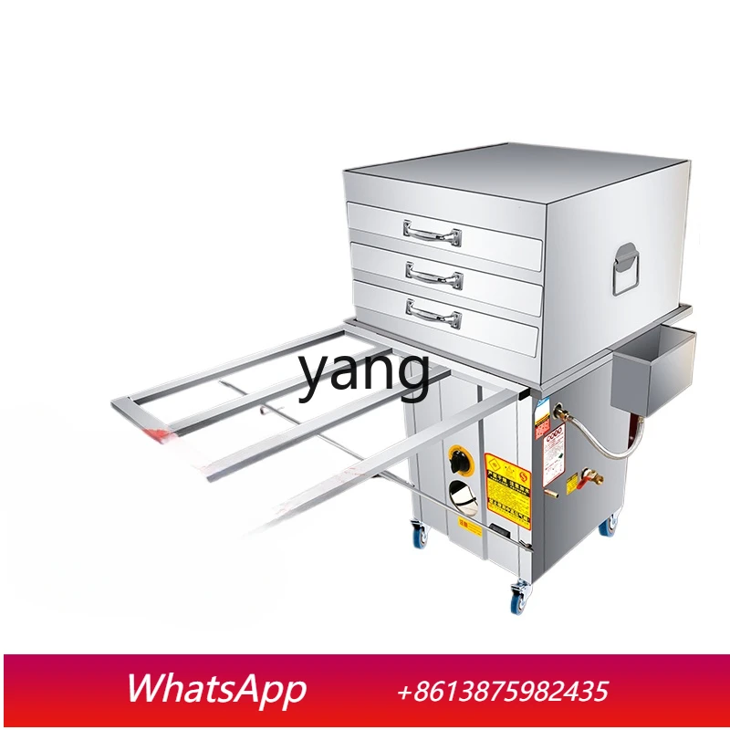 

YJQ rice flour machine commercial stall equipment stone grinding rice flour machine steamer furnace