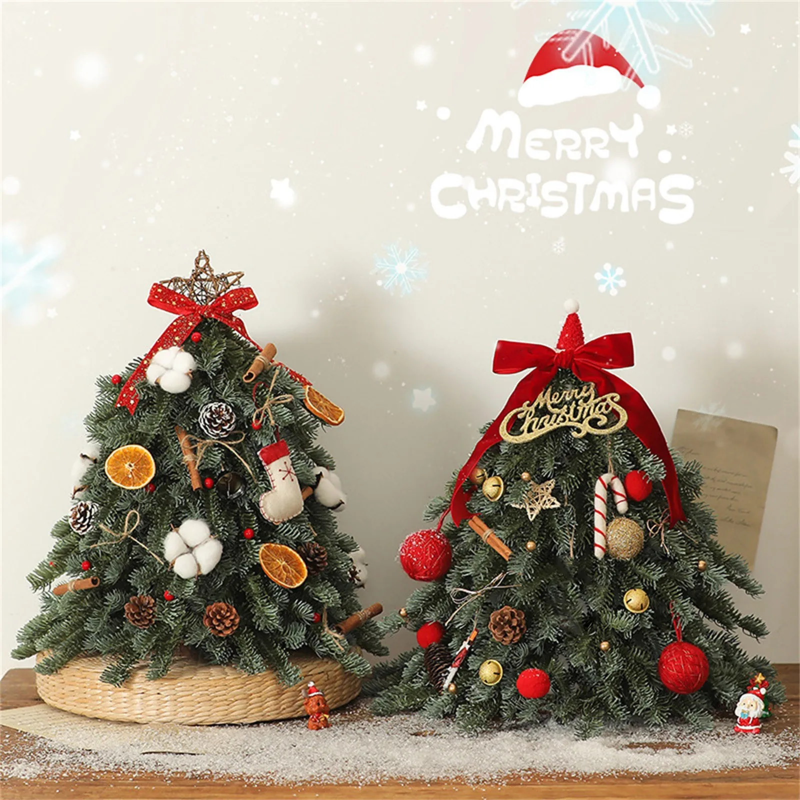

For Christmas Tree Nobeison Home Decor Living Room DIY Christmas Decorations Small Desktop Simulation Mini Christmas Tree Decora