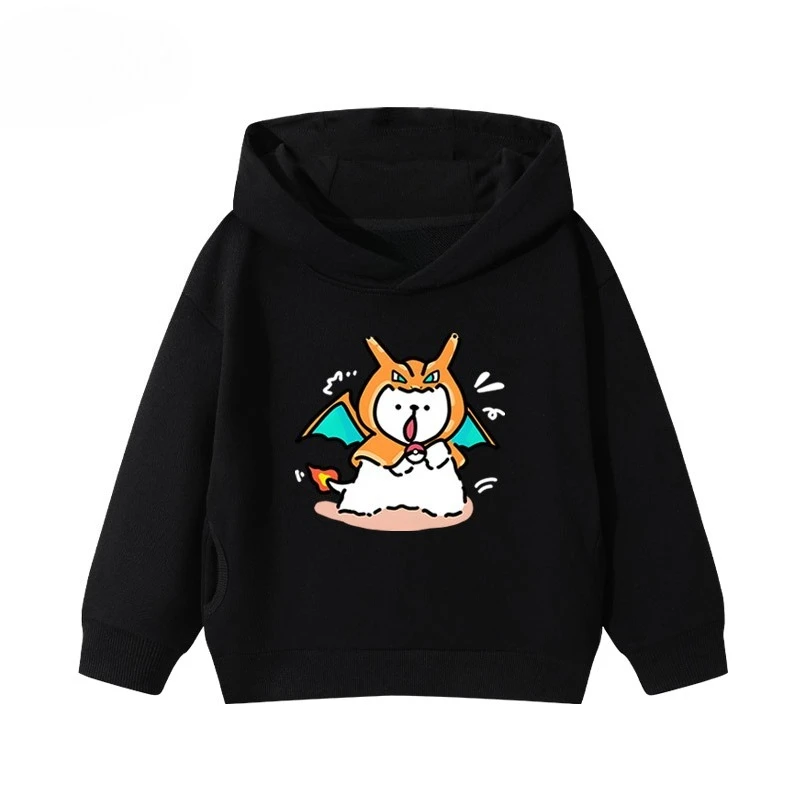 เสื้อฮู้ดพิมพ์ลายโปเกมอนอีวุยสุดน่ารักจากมินิโซ สำหรับผู้ชายและผู้หญิง คอลเลคชั่นฤดูใบไม้ร่วง/ฤดูหนาว 2025 สไตล์ Y2K ฮาราจูกุ ไซส์พลัส เสื้อสเวตเตอร์ลำลอง