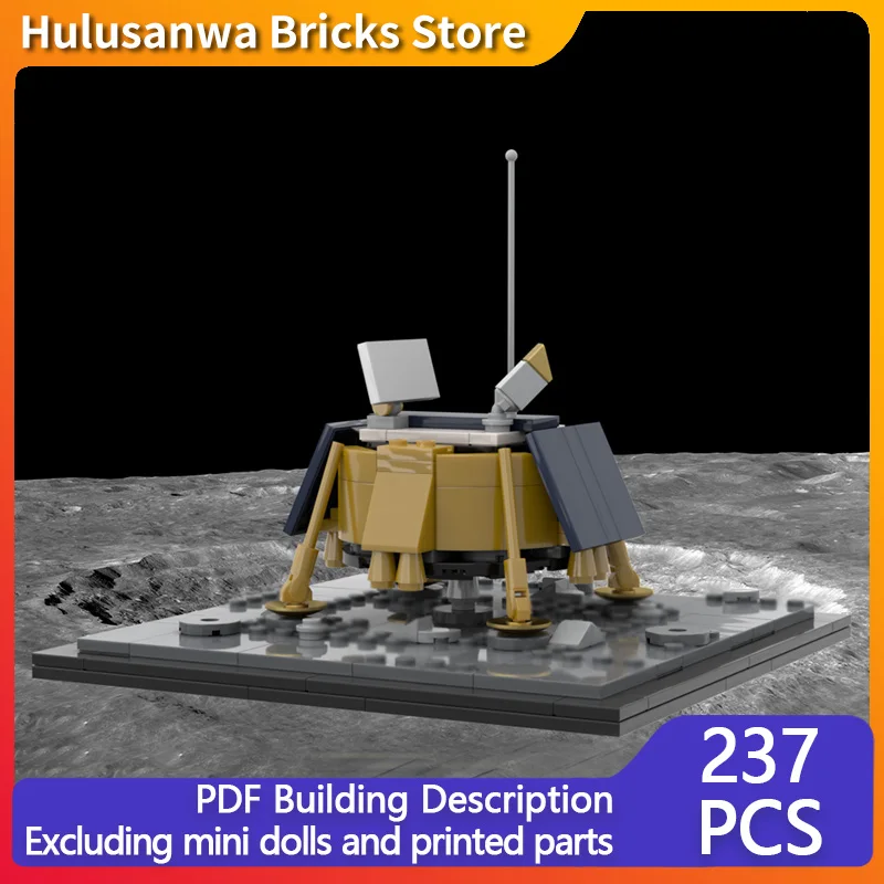 

Blue Ghost Lunar Lander Model MOC Building Bricks War Equipment Modular Technology Gifts Holiday Assemble Children Toys Suit