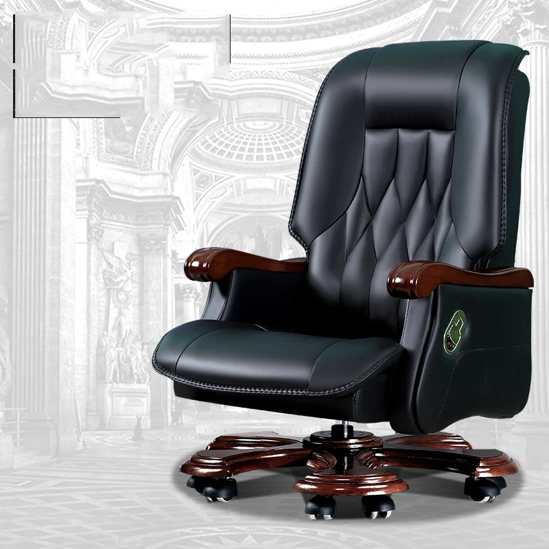 

Leather Bedroom Recliner Chair Swivel Executive Lounge Designer Rolling Chair Conference Pedicure Silla De Oficina Luxury Stools