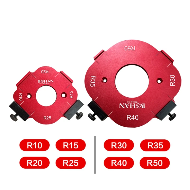 Wood Panel Radius R Plate Trimming Machine Engraving Machine Aluminum Alloy Round Corner Jig Template