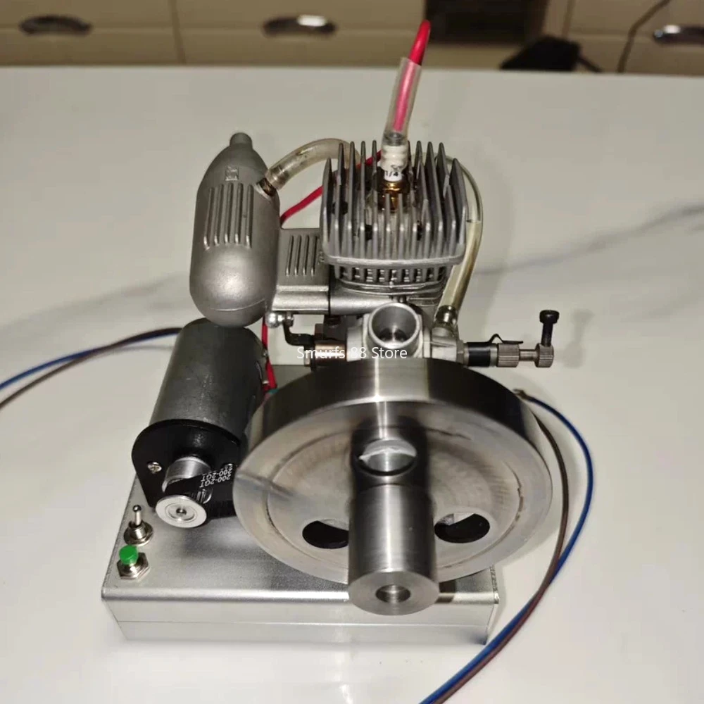 

OS32 Engine DIY Modified Engine Model Metal Engine Model with Base and Motor Piston Rings Desktop Ornament Model Toy