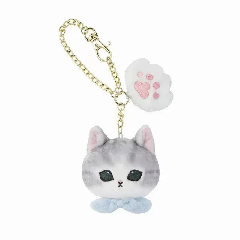 Kawaii Mofusand tiburón gato dibujos animados Amine lindos juguetes de peluche mochila colgante llavero muñeco de peluche decoración regalos de cumpleaños