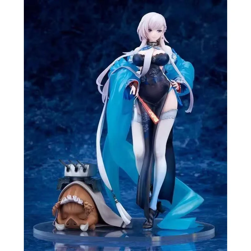 

26cm Azur Lane Hms Belfast Qipao Series Anime Character Desktop Handmade Model Decoration Home Decoration Series Toy Gifts