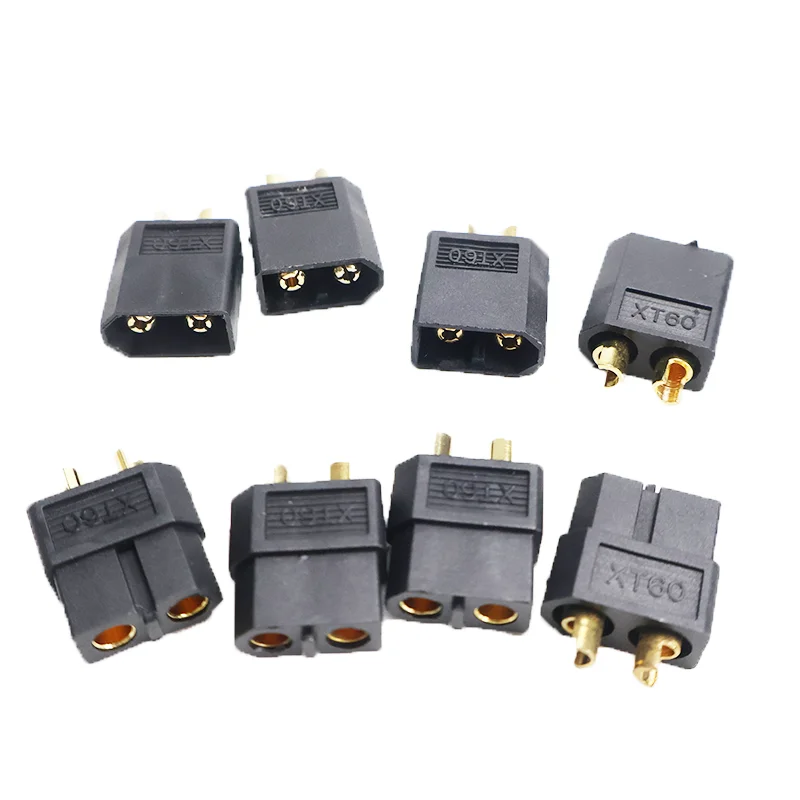 8Pcs / 40Pcs XT60 Black Adapter Male Female Bullet Connectors Plugs XT60 for RC Lipo Battery Electrical Connector Adapter Modify