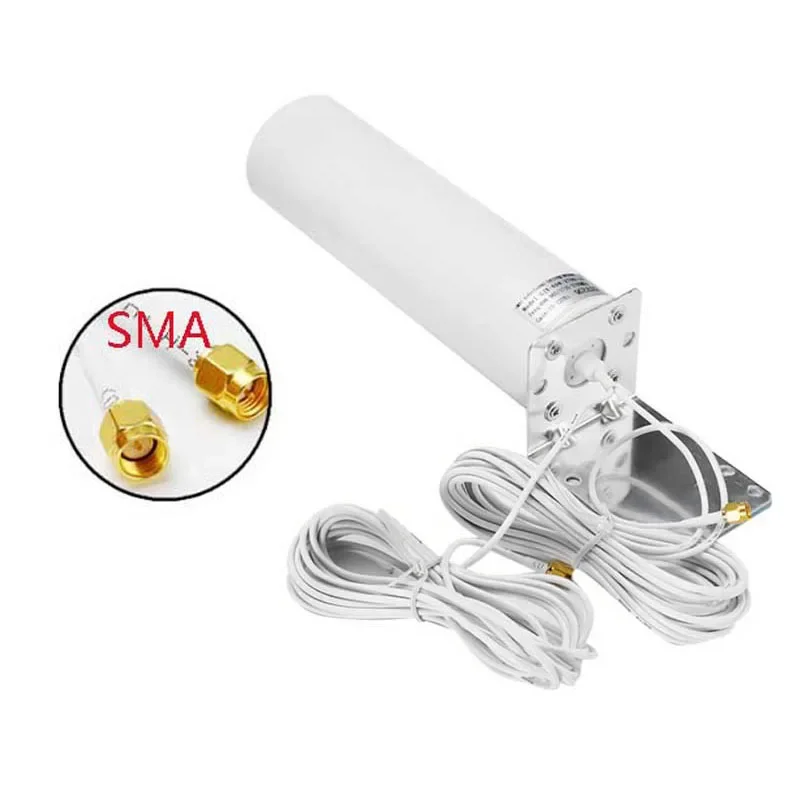 4G Omni-Directional Antenna 3G 4G LTE Outdoor Fixed Mount Antenna SMA Antenna for Cellphone Cellular 4G LTE Router Modem Gateway