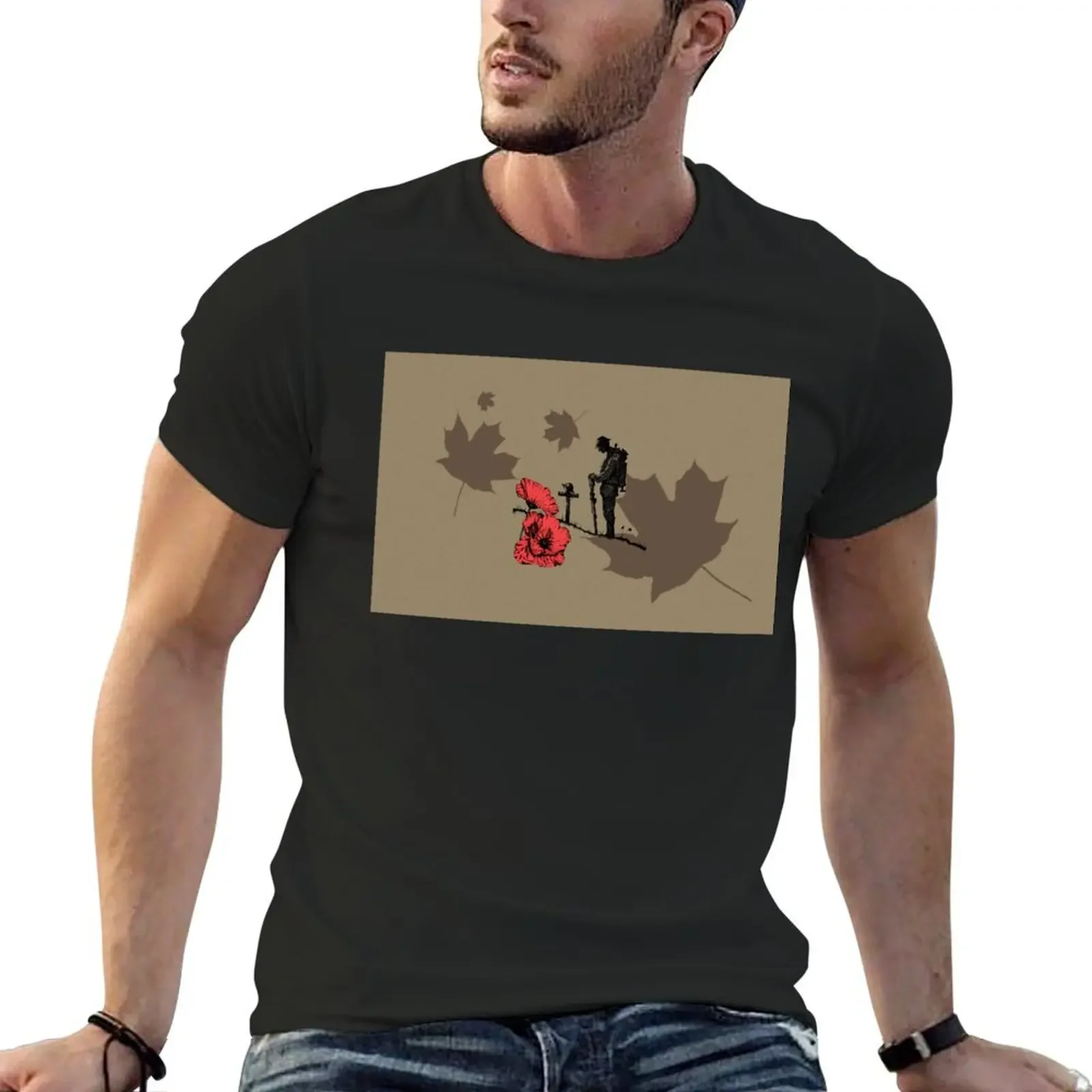 Remembrance Day - Canadian Armed Forces T-Shirt customs essential t shirt rapper graphic tees t shirts for men cotton