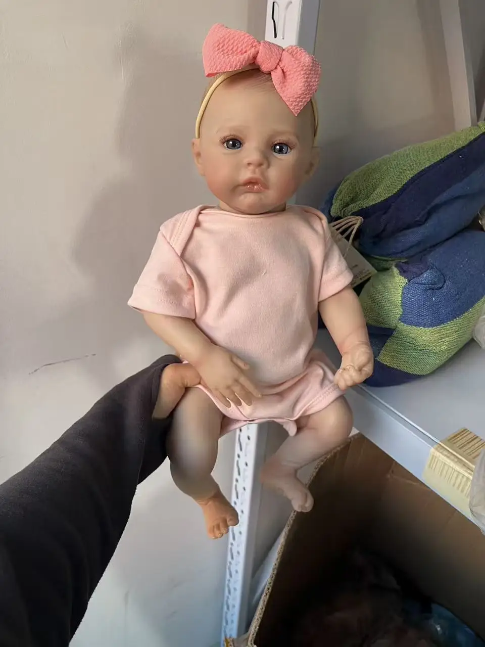 

18INCH Silicone Baby Doll Reborn Baby Girl Meadow 3D Painting Skin with Visbile Veins Bonecas Bebe Reborn Kids Gift Toys