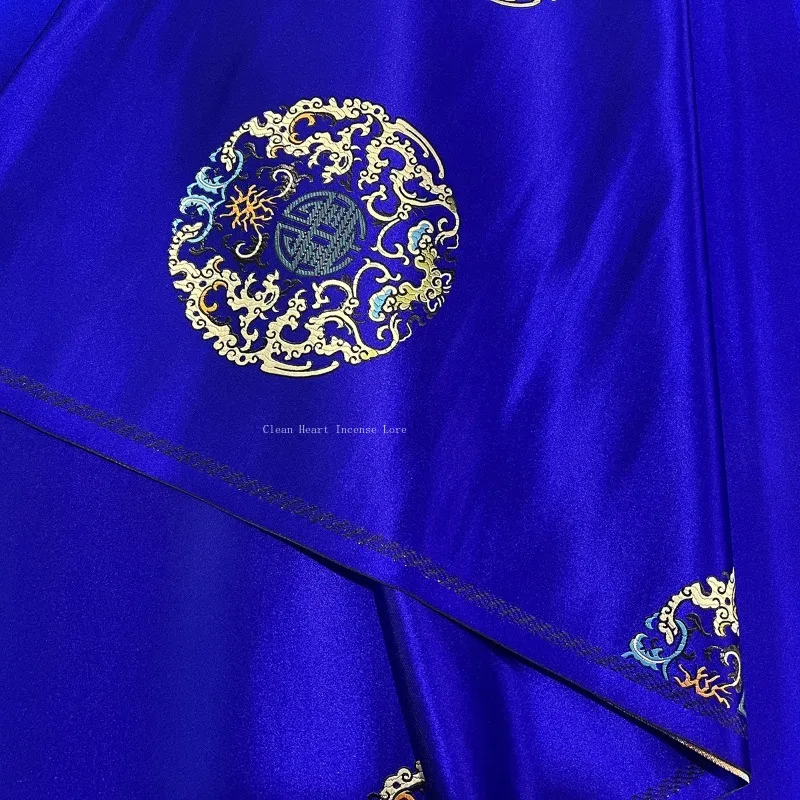 1M Chinese Style Tablecloth Silk Fabric Jacquard Brocade Drapery Home Buddhist Hall Offering Table Utensils Decoration Cloth