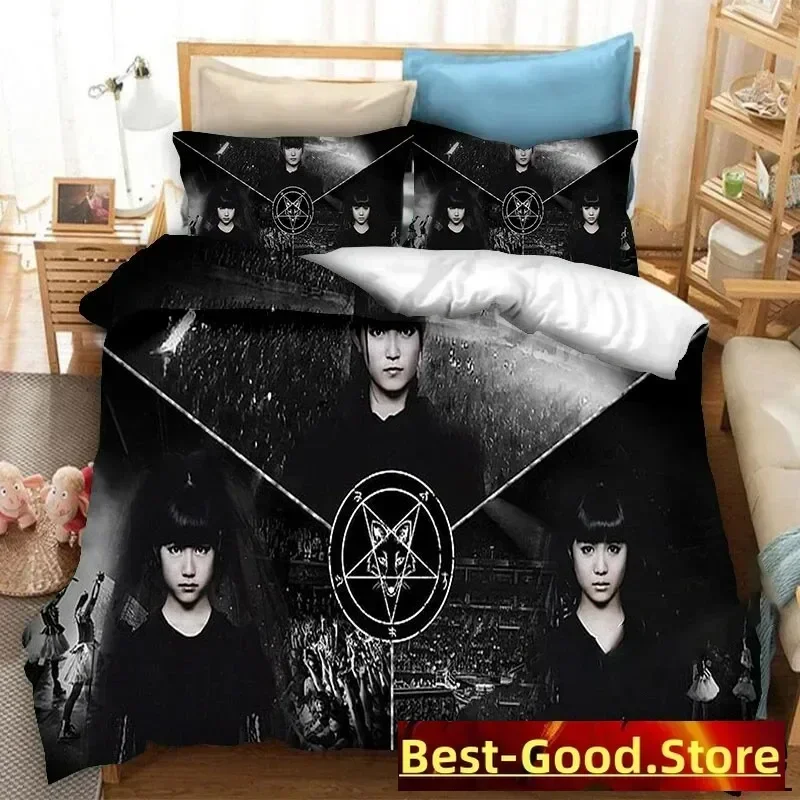 BABYMETAL Rock Band Bedding Set Printed Bed Set With Pillowcase Bed Duvet Cover Soft Queen King Size Bedclothes Home