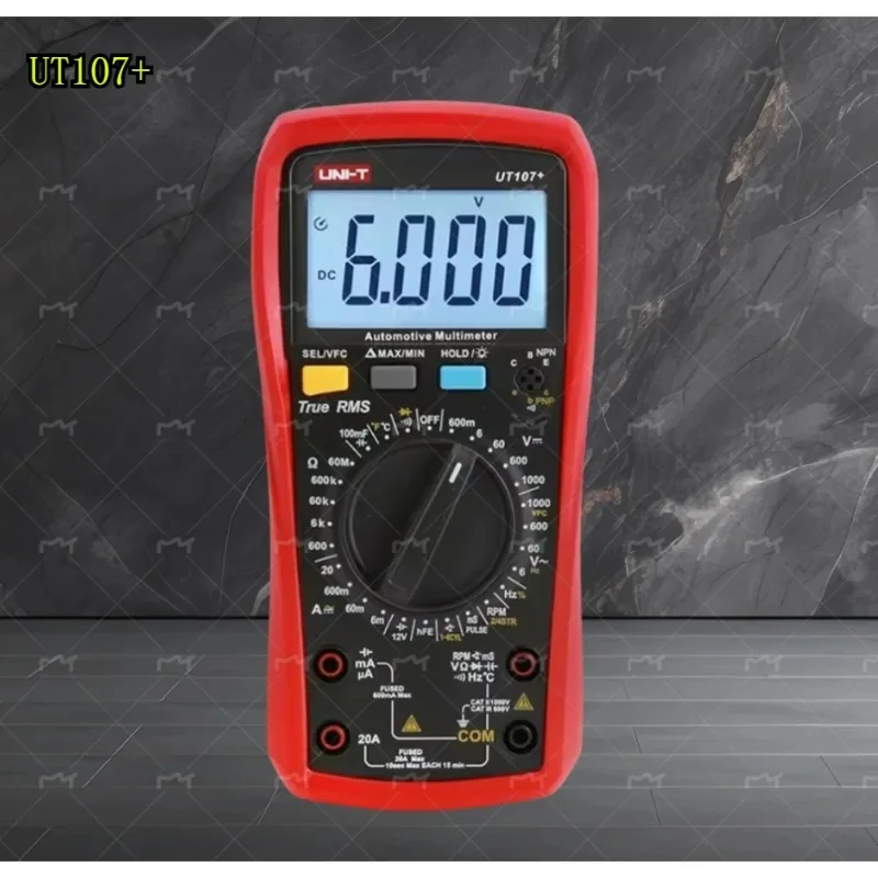 

UNI-T UT105+ UT107 Plus Automotive Multimeter with Tachometer Engine Speed RPM VFC Tester Professional Digital Car Multi Meter