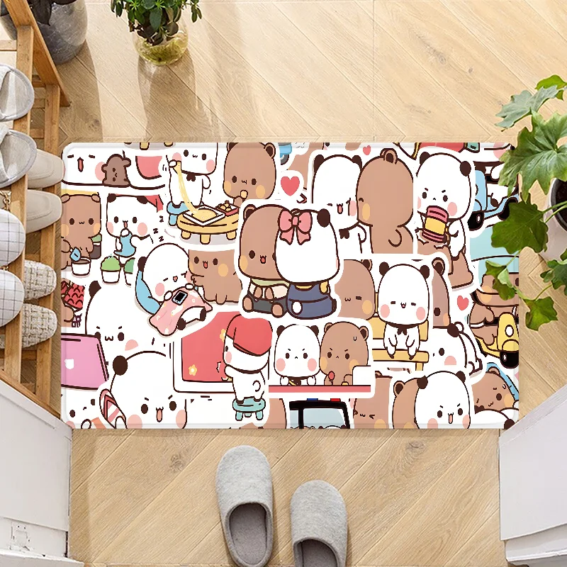

Cute DUDU BUBU Door Mat Entrance Non-slip Doormat Washable Kitchen Carpet Hallway Rugs Bathroom Bath Door Mats