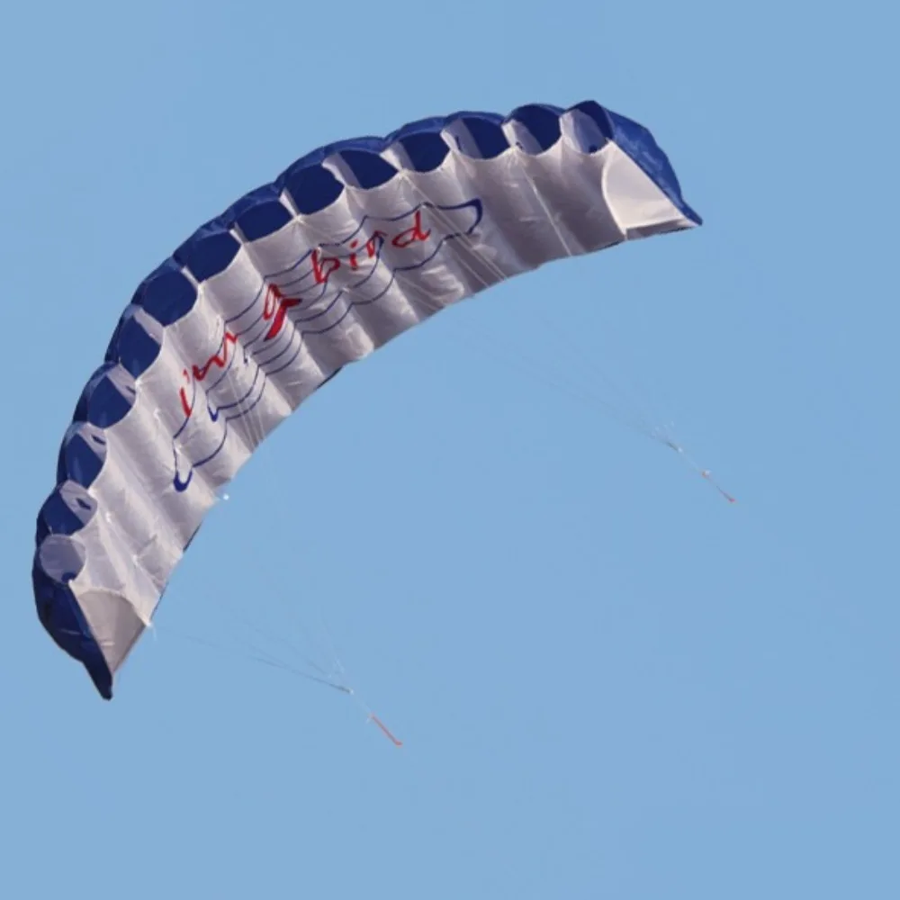 Professional Double Power Stunt Kite Dual Line Soft 1.4m Parachute Kite Good Flying Flying Toy Sport Beach Kite Outdoor Sports