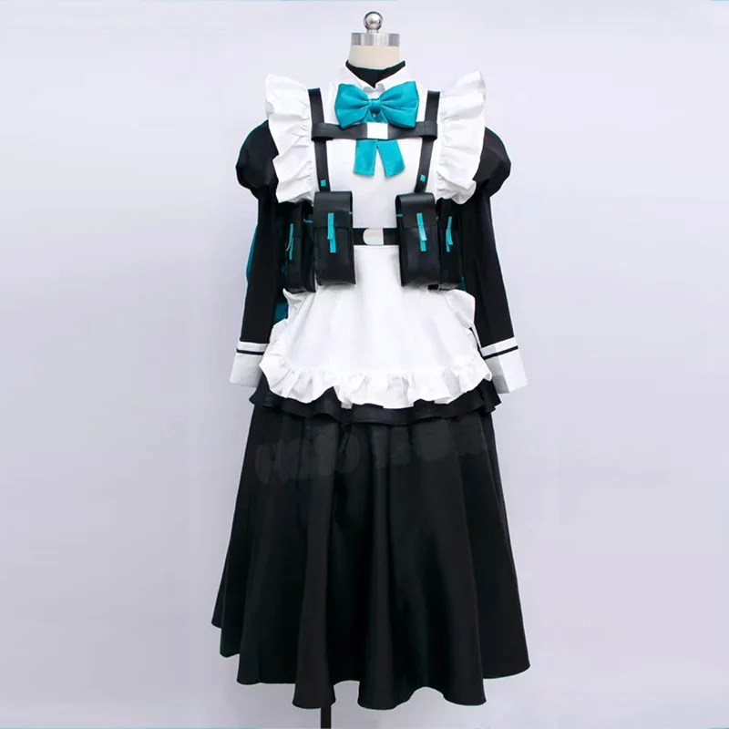 Blue Archive Asuma Toki Game Cosplay Costume Women Lolita Maid Uniform Long Dress Daily Suit Wig Shoes Halloween Party Props