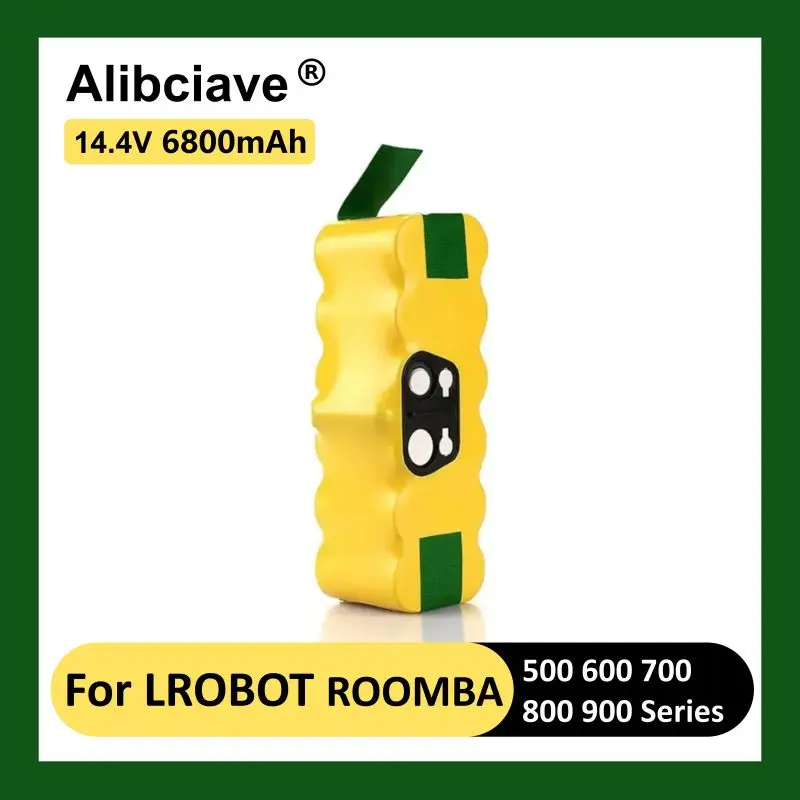 

14.4V 6800mAh Robot Vacuum Cleaner Battery for IRobot Roomba 500 600 700 800 900 Series 14.4V 620 650 770 780 580 Batteries