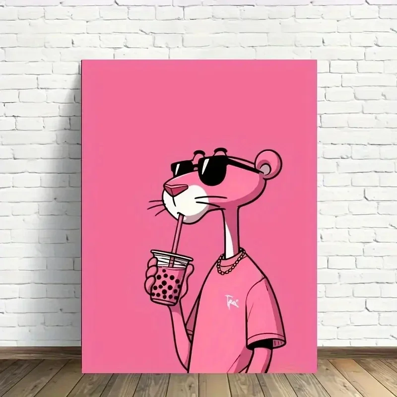 Mode Leopard Print CartoonWall Kunstdrucke Leinwand Malerei Poster Bild Für Wohnzimmer Schlafzimmer Spielzimmer Wohnkultur