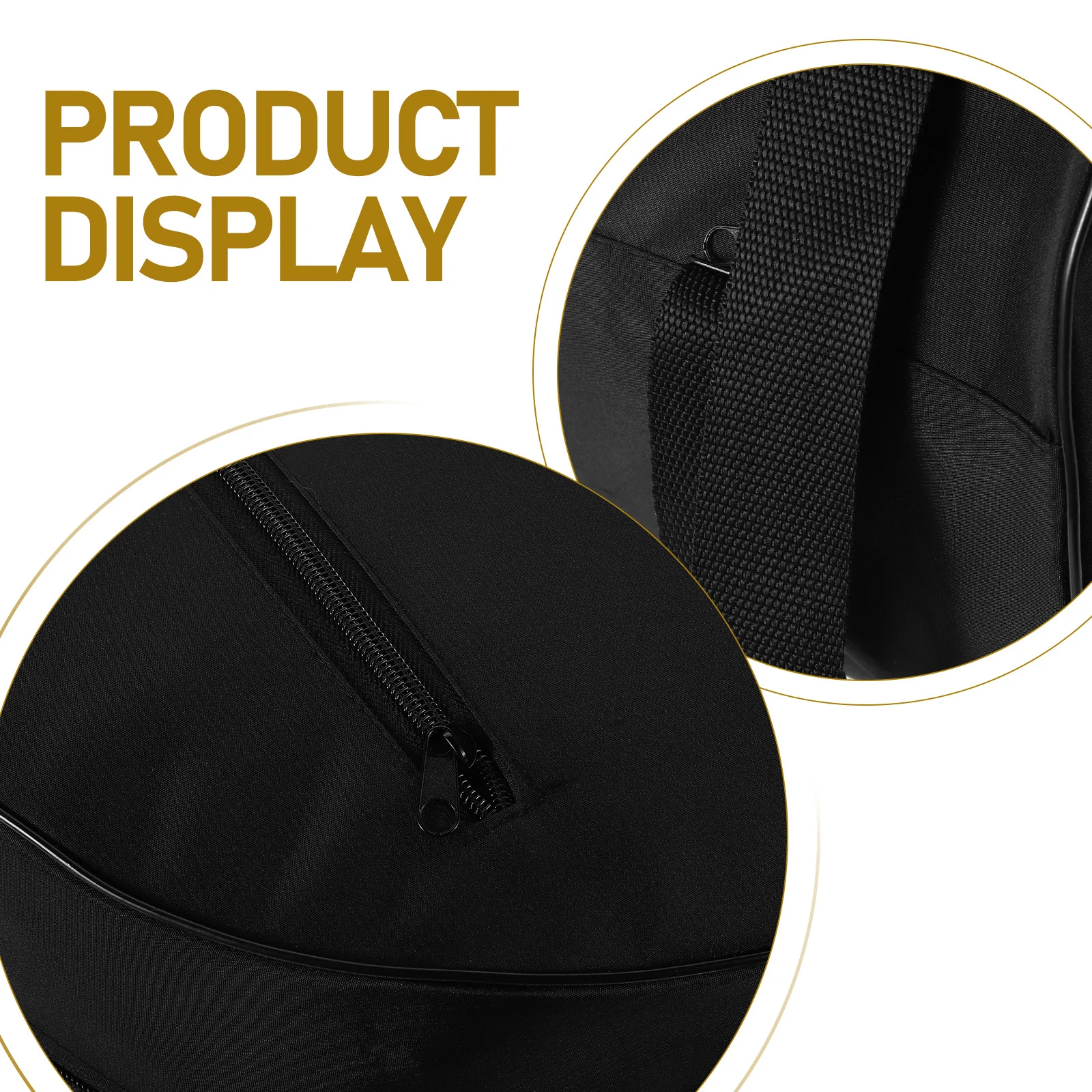 Lightweight Yoga Wheel Bag Portable Fitness Travel Case With Pockets Thickened Cushioning Moisture Resistant Durable Zipper For