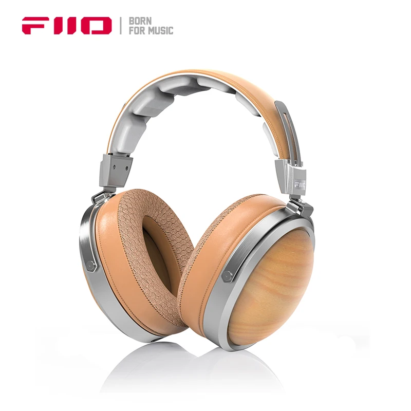 

FiiO FT1 Headphones Closed-Back HiFi Earphones 60mm Large Dynamic Driver Earbuds Nanowood Fiber Composite Diaphragm Headset