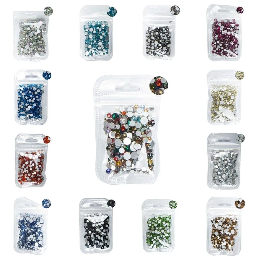 

5gram /Bag Nail Art Non HotFix Rhinestone Crystal AB Color DIY Flatback Glass Non Hot Fix Rhinestones Nail Decoration Crystal