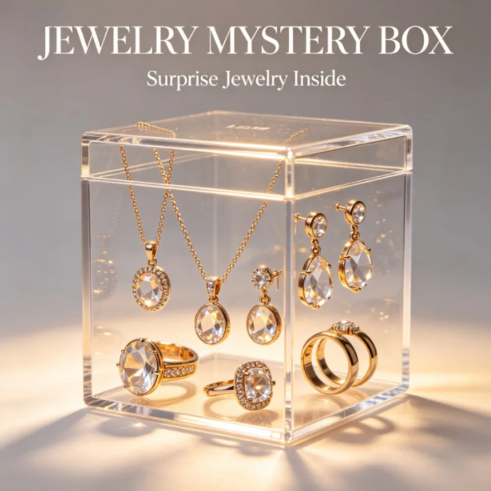 

Natural Style Faux Pearl Jewelry Mystery Blind Box Random Shiny Zircon Women Fashion Accessories