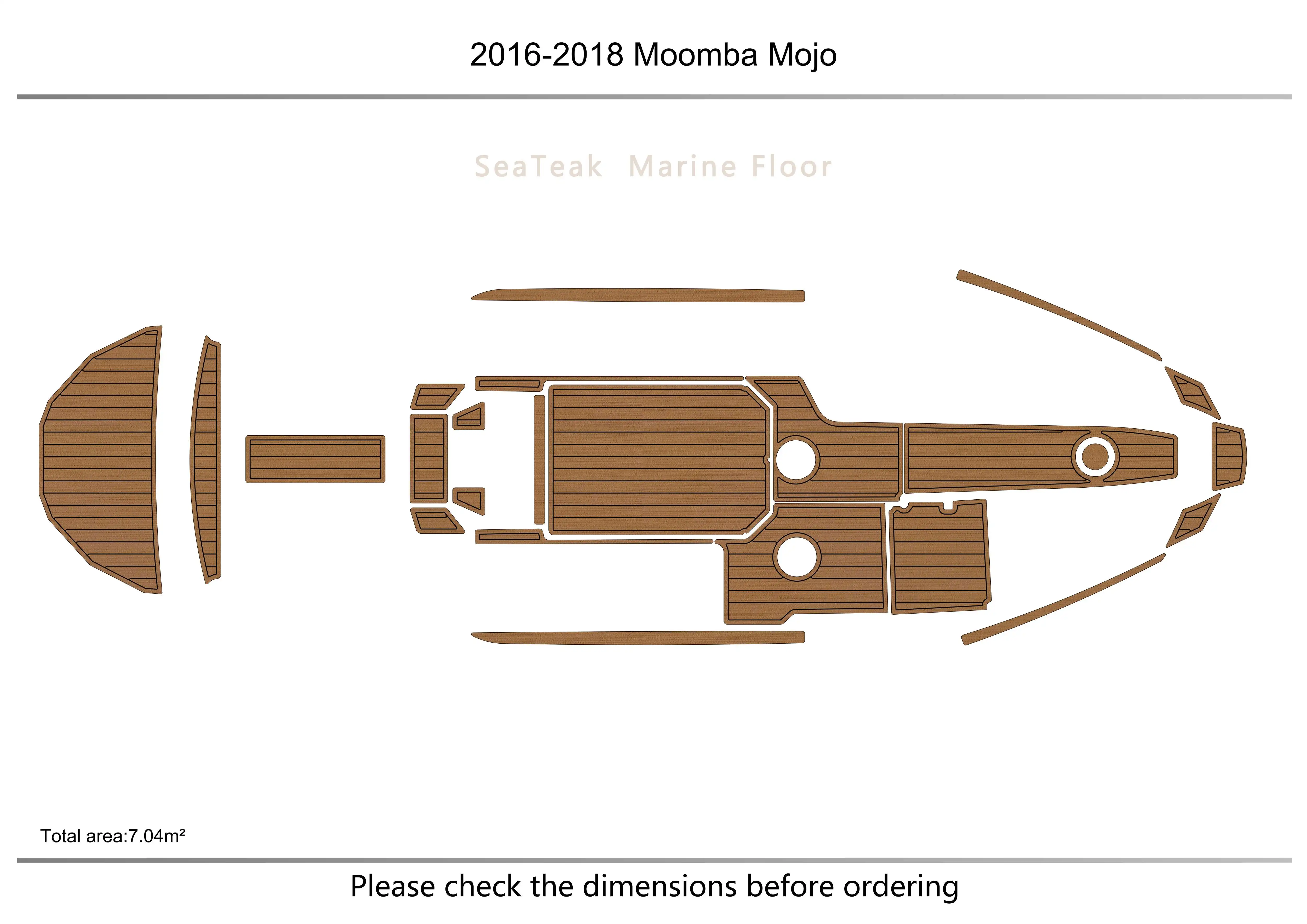 

2016-2018 Moomba Mojo Cockpit swimming platform 1/4" 6mm EVA fAUX carpet Water Ski Yacht Fishing Boat Non-slip mat floor