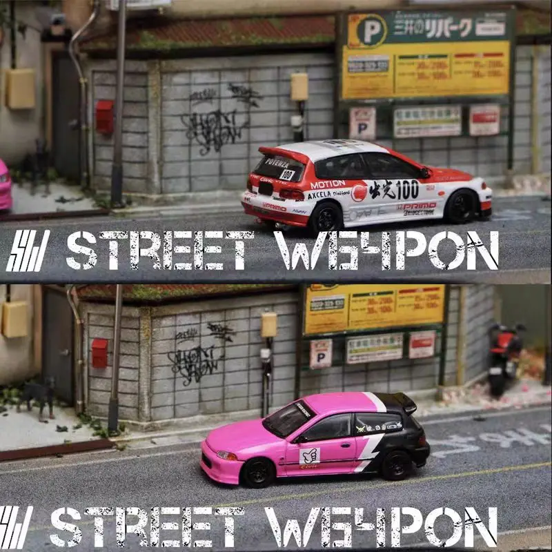 Street Weapon SW 1:64 EG6 Idemitsu Street Edition Alloy Car Model