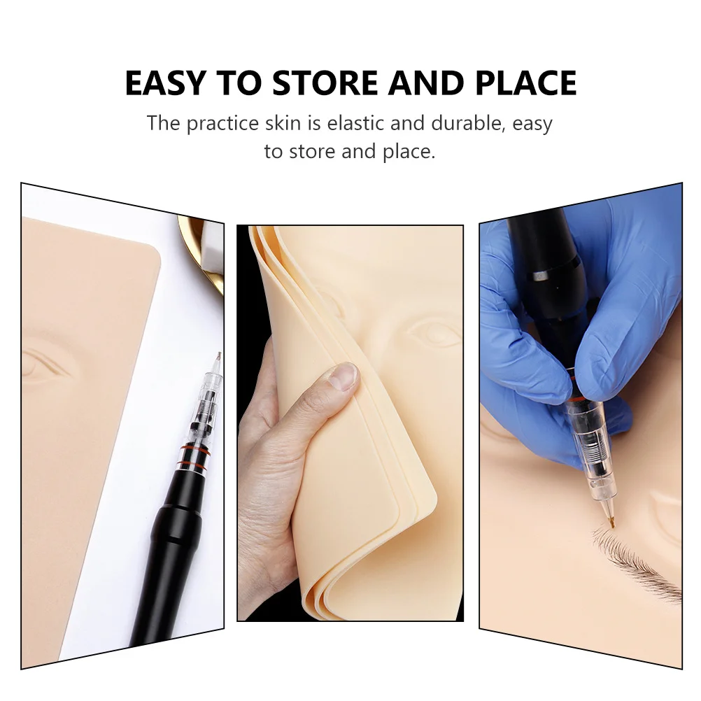 

Silicone Practice Skin Eyebrow Tattooing Training Embroidered Accessories Fake Human Face