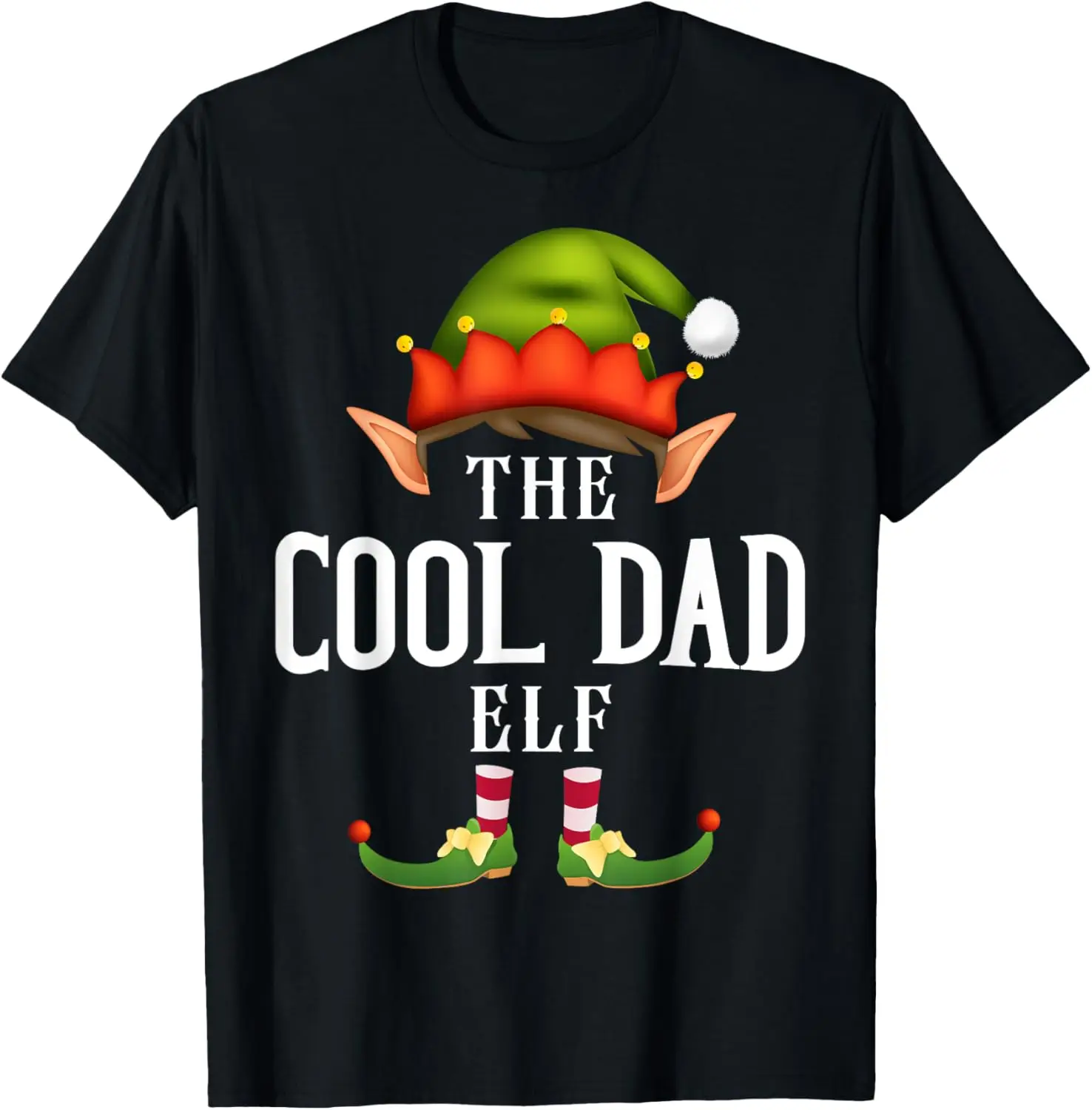 

Забавная рождественская пижамная футболка Cool Dad Elf Group