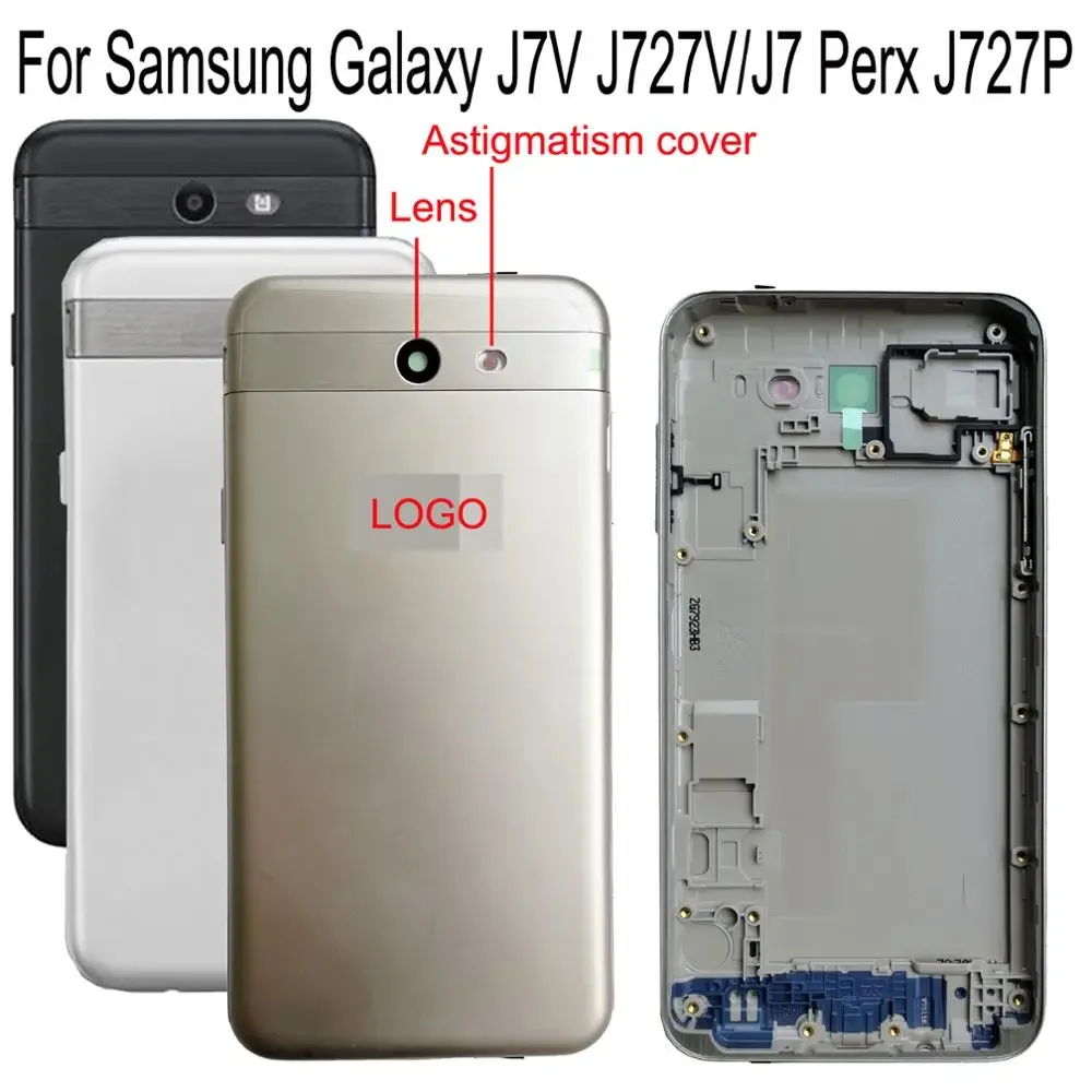 Новая задняя дверь Shyueda Orig для Samsung Galaxy J727, J7V, J727V, J7, Perx, J727P, задняя дверь, корпус, крышка батареи + рамка