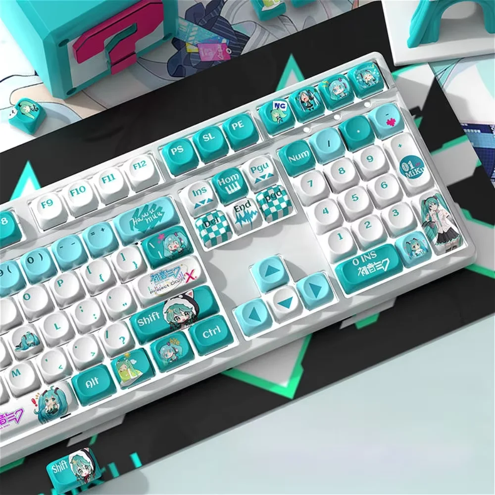 

Green, keycaps PBT material 116 keys MOA height, anime theme, keycaps for mechanical keyboards