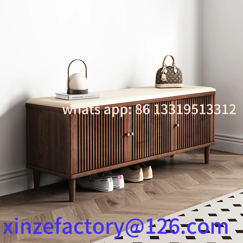 

Customizable breathable storage entrance stool integrated