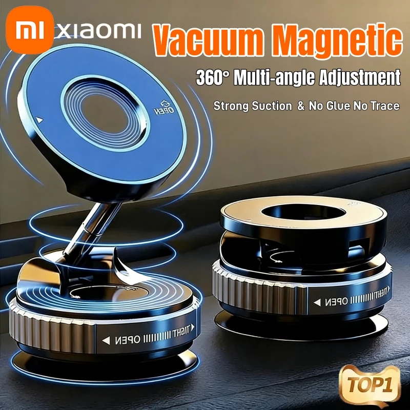 

Магнитный держатель для телефона Xiaomi с сильным креплением, складная конструкция, 360° ° Регулируемое автомобильное крепление на присоске для телефона, для iPhone, для прямой трансляции
