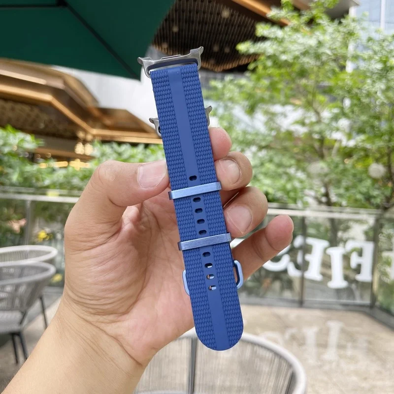 

Official Rubber Strap for Samsung Watch 8 40MM 44MM Leisure Silicone Band for Galaxy Watch 8 Classic 46MM Bracelet Accessories