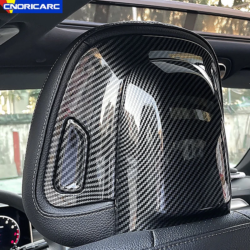 

Car Styling Front Seat Headrest Panel Decoration Cover Trim For Mercedes Benz E Class W214 2024 Interior Accessories