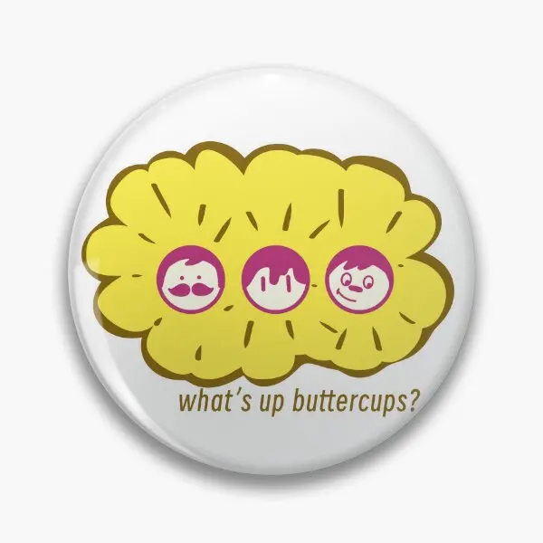 What Is Up Buttercups Mumbo Grian Scar  Soft Button Pin Decor Lover Collar Hat Brooch Metal Lapel Pin Creative Women Clothes