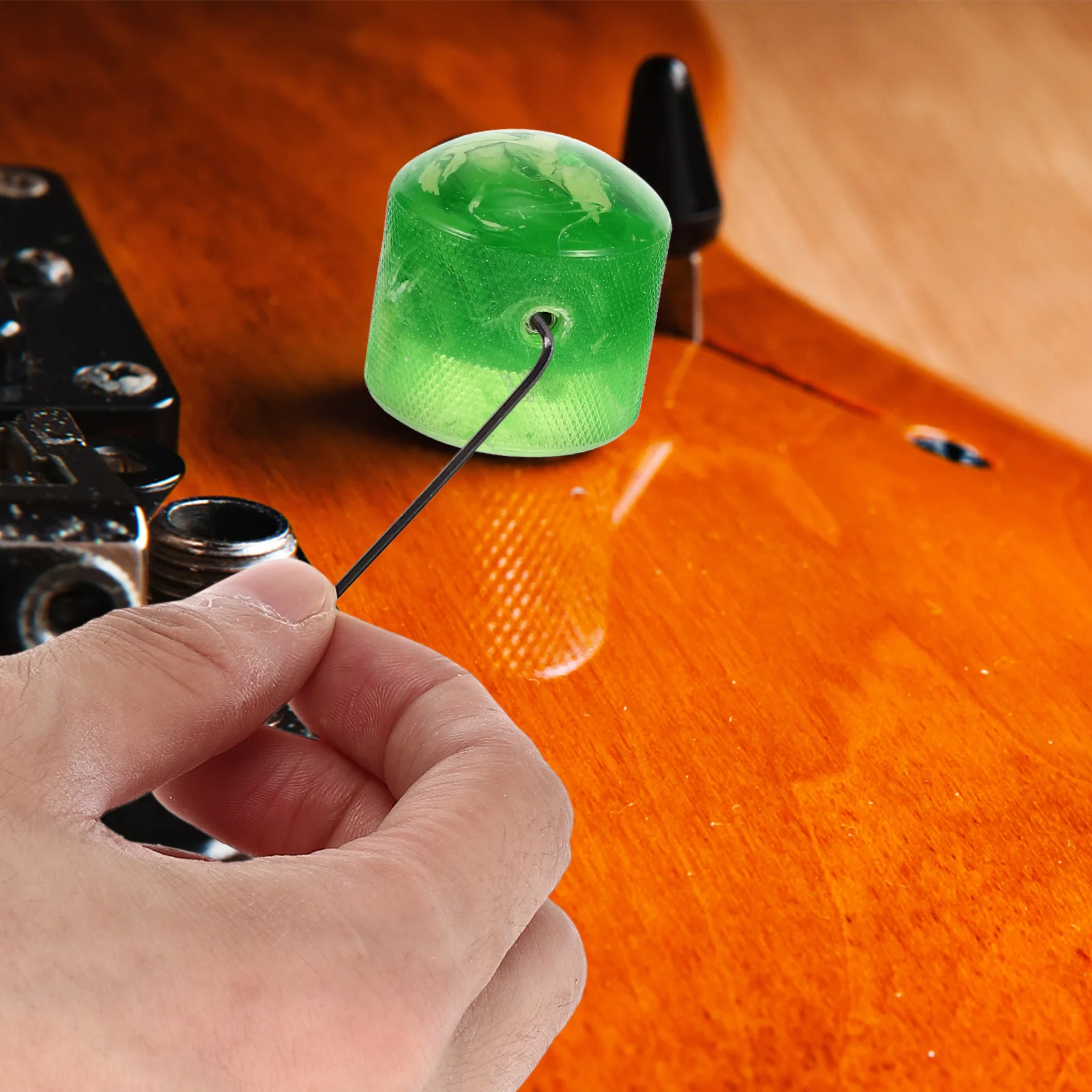 

1 set 1 Set Electric Guitar Knobs Potentiometer Volume Tone Control Replacement Plastic Bass Knob Wrench Compatible Durable