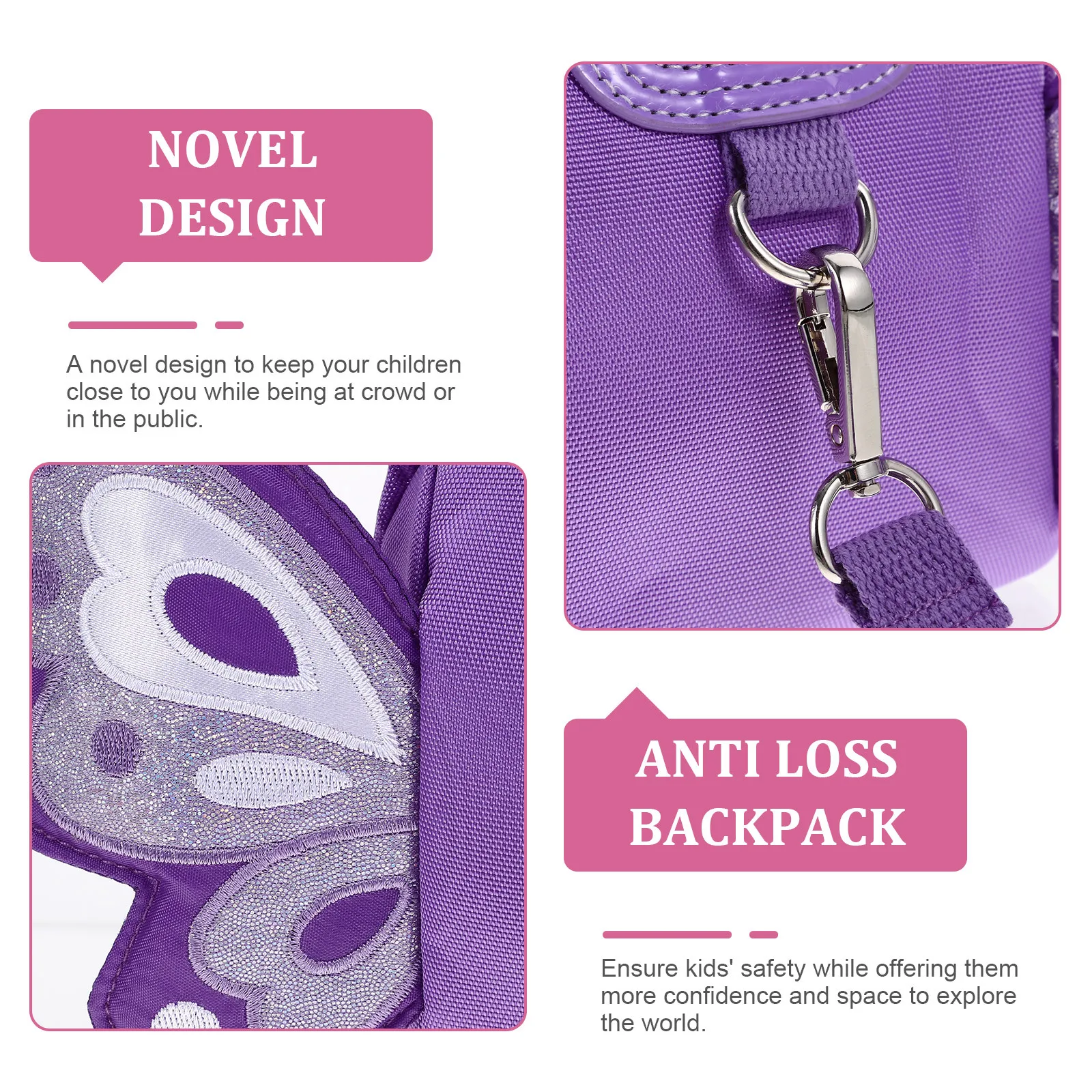 

Anti Backpack Small Size Toddler Harness With Leash Outdoor Safety For Children Wandering Prevention