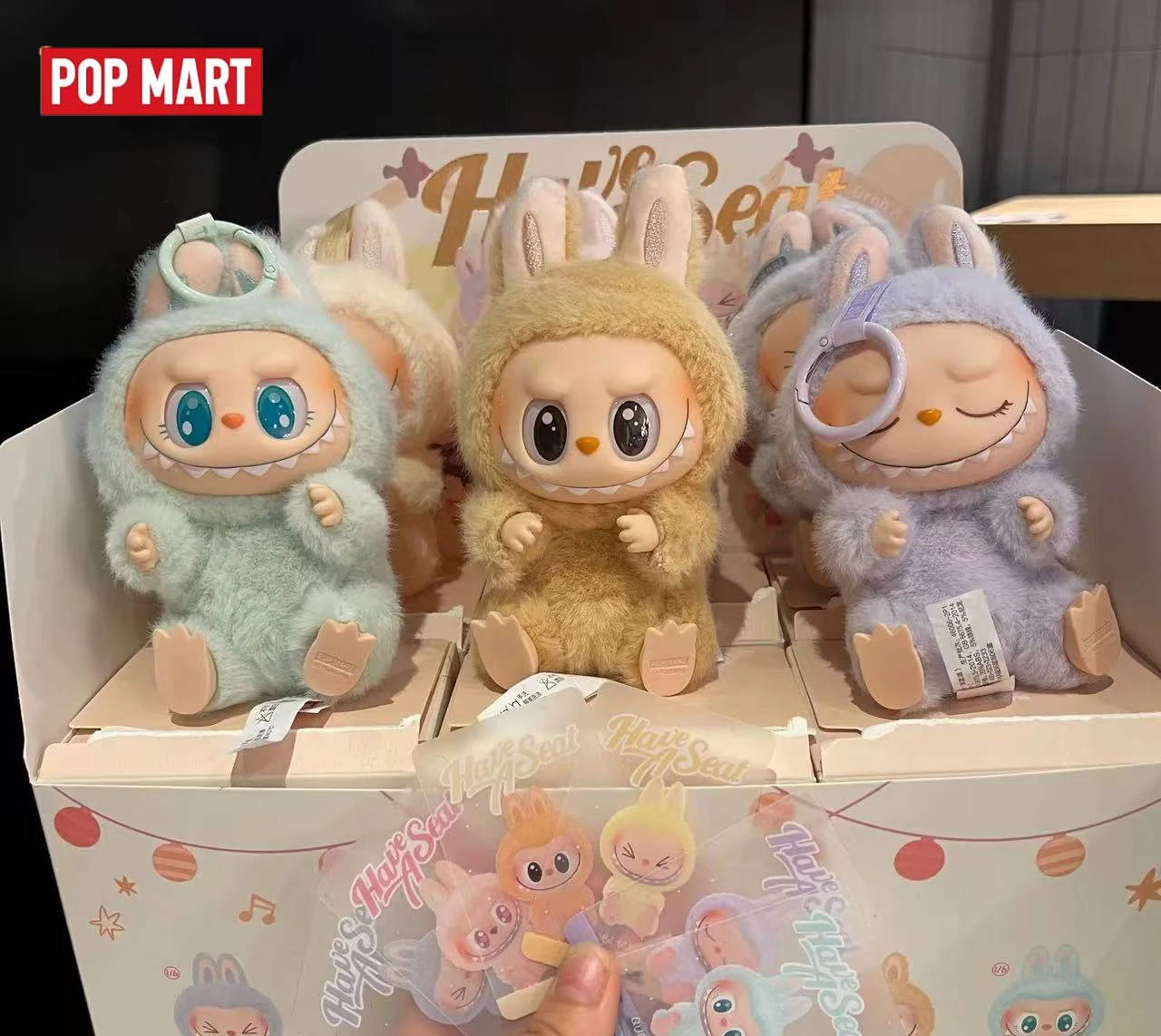 

POP MART Blind Box Mystery Toy Кукла Labubu 2.0 Have a Seat Series Surprise Pack Случайная мини-фигурка Коллекционная для коллекционеров