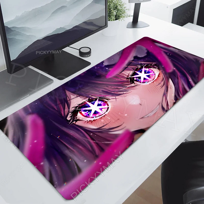 Oshi No Ko Large Mouse Pad deskpad Computer Mousepads Gaming Mousepad Anime Big Keyboard Mat Gamer Mouse Pads Desk Mats 100x50cm